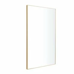 New 🎉 Grayson Lane 40.25-in x 24.13-in Rectangle Gold Wall Mirror ⭐ -GRAYSON LANE Sales 2022 330945193 AlternateImage5 l