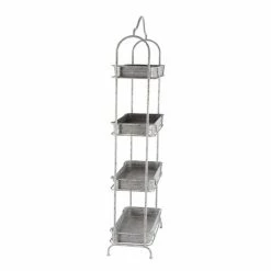 Cheapest 🛒 Grayson Lane 24-in x 55-in Grey Metal Farmhouse Plant Stand ✨ -GRAYSON LANE Sales 2022 330945202 AlternateImage5 l