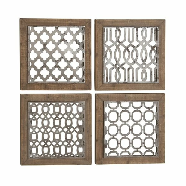 Promo 👏 Grayson Lane 19-in H x 19-in W Farmhouse Metal Wall Accent - Set of 4 🥰 5 Promo 👏 Grayson Lane 19-in H x 19-in W Farmhouse Metal Wall Accent - Set of 4 🥰 - Image 5