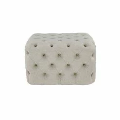 Cheap 🎉 Grayson Lane Rustic Beige Tufted Cushioned Rectangle Ottoman 🎉 -GRAYSON LANE Sales 2022 330945213 AlternateImage5 l