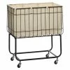 Budget 🧨 Grayson Lane Black Metal Storage Cart (26-in x 24-in) ❤️