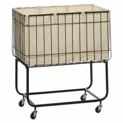 Budget 𧨠Grayson Lane Black Metal Storage Cart (26-in x 24-in) β€οΈ