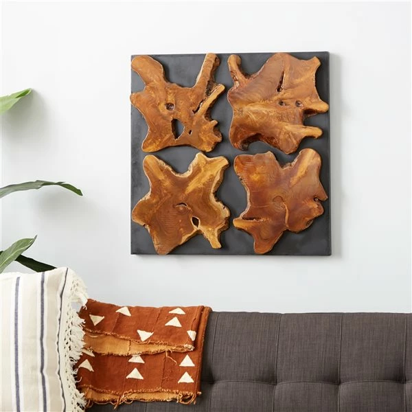 Budget โจ Grayson Lane 32.5-in H x 31.5-in W Leaves Wood Wall Accent ๐ 2 Budget โจ Grayson Lane 32.5-in H x 31.5-in W Leaves Wood Wall Accent ๐ - Image 2