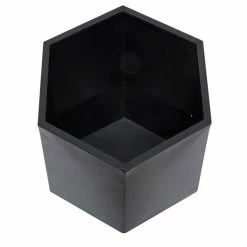 Cheapest 🎁 Grayson Lane 15.75-in W x 19.63-in H Modern Black Geometric Metal Round Planters - Set of 3 🥰 -GRAYSON LANE Sales 2022 330945229 AlternateImage3 l