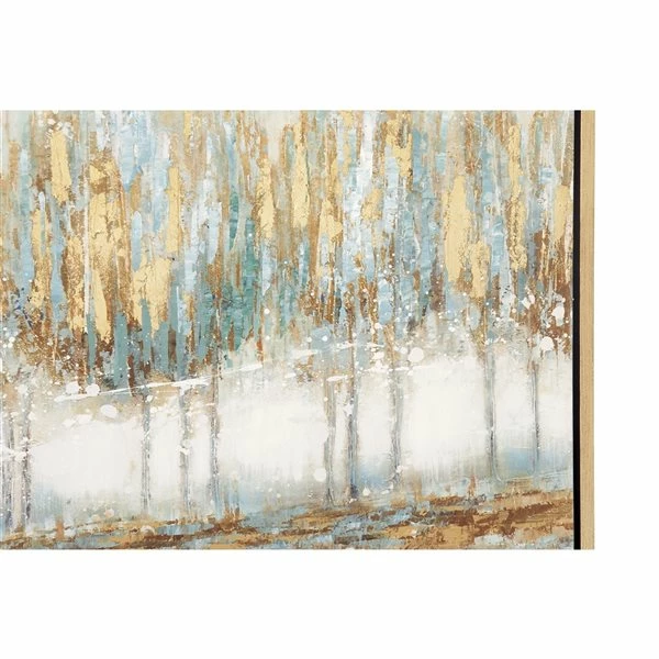 Cheap 😉 Grayson Lane Gold Wood Framed 39-in H x 39-in W Lakeside Wood Painting ✨ 3 Cheap 😉 Grayson Lane Gold Wood Framed 39-in H x 39-in W Lakeside Wood Painting ✨ - Image 3