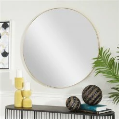 Top 10 ❤️ Grayson Lane 36-in x 36-in Round Gold Wall Mirror 🌟 -GRAYSON LANE Sales 2022 330945233 AlternateImage2 l