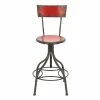 Best reviews of 😀 Grayson Lane Grey and Red Adjustable Height Swivel Bar Stool 💯