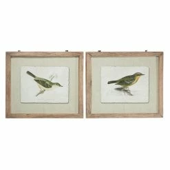 Best reviews of 🛒 Grayson Lane Brown Wood Framed 23-in H x 27-in W Farmhouse Birds Wood Print - Set of 2 🔥