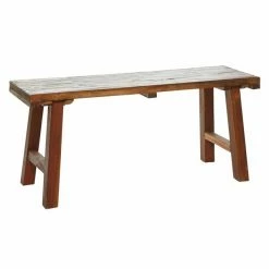 Best reviews of 🥰 Grayson Lane 19-in x 44-in Industrial Brown Accent Bench ⭐