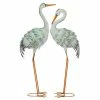 Best reviews of ✨ Grayson Lane 41-in H x 7-in W Metal Blue Flamingo Garden Statue - Set of 2 🧨