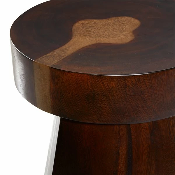 Flash Sale ⭐ Grayson Lane 20-in x 16-in Brown Wood Contemporary Round End Table 😉 3 Flash Sale ⭐ Grayson Lane 20-in x 16-in Brown Wood Contemporary Round End Table 😉 - Image 3