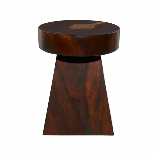 Flash Sale ⭐ Grayson Lane 20-in x 16-in Brown Wood Contemporary Round End Table 😉 5 Flash Sale ⭐ Grayson Lane 20-in x 16-in Brown Wood Contemporary Round End Table 😉 - Image 5
