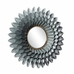 Budget 🔔 Grayson Lane 32-in x 32-in Round Grey Wall Mirror 💯 -GRAYSON LANE Sales 2022 330945276 AlternateImage5 l