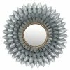 Budget 🔔 Grayson Lane 32-in x 32-in Round Grey Wall Mirror 💯