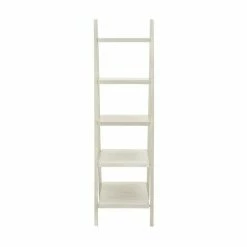 Deals 🧨 Grayson Lane 21-in x 65-in White Wood 5-Tier Traditional Shelving Unit 🌟 -GRAYSON LANE Sales 2022 330945277 AlternateImage6 l
