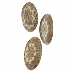 Cheapest ✨ Grayson Lane 28.5-in H x 28.5-in W Abstract Starburst Seagrass Wall Accent - Set of 3 🎁 -GRAYSON LANE Sales 2022 330945279 AlternateImage7 l