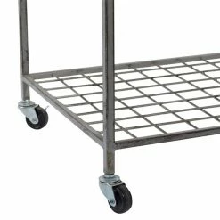 Cheapest 🌟 Grayson Lane Grey Metal Storage Cart (36-in x 28-in) 👏 -GRAYSON LANE Sales 2022 330945285 AlternateImage3 l