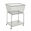 Cheapest 🌟 Grayson Lane Grey Metal Storage Cart (36-in x 28-in) 👏