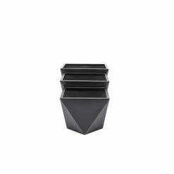 Discount 🔔 Grayson Lane 18.55-in W x 14.45-in H Modern Black Metal Square Planters - Set of 3 🎁 -GRAYSON LANE Sales 2022 330945290 AlternateImage6 l