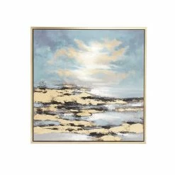 Best reviews of 🎉 Grayson Lane Brown Wood Framed 39-in H x 39-in W Abstract Wood Painting 🤩 -GRAYSON LANE Sales 2022 330945294 AlternateImage5 l