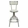 Flash Sale ⭐ Grayson Lane Grey and Beige Adjustable Height Swivel Bar Stool 🎉