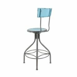 Discount ✔️ Grayson Lane Grey and Blue Adjustable Height Swivel Bar Stool 👏 -GRAYSON LANE Sales 2022 330945312 AlternateImage6 l
