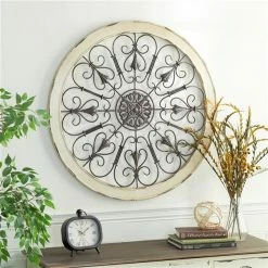 Cheapest ✨ Grayson Lane 36-in H x 36-in W Ornamental Round Metal Wall Accent 🔥 -GRAYSON LANE Sales 2022 330945320 AlternateImage2 l