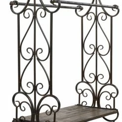 Best Sale 😍 Grayson Lane 41-in x 28-in Black Metal and Light Brown Vintage Quilt Rack ❤️ -GRAYSON LANE Sales 2022 330945336 AlternateImage3 l