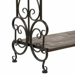 Best Sale 😍 Grayson Lane 41-in x 28-in Black Metal and Light Brown Vintage Quilt Rack ❤️ -GRAYSON LANE Sales 2022 330945336 AlternateImage4 l