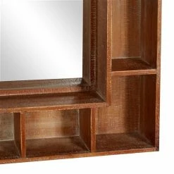 Cheap 🎉 Grayson Lane 28.63-in x 23.75-in Rectangle Brown Wall Mirror ✔️ -GRAYSON LANE Sales 2022 330945376 AlternateImage3 l