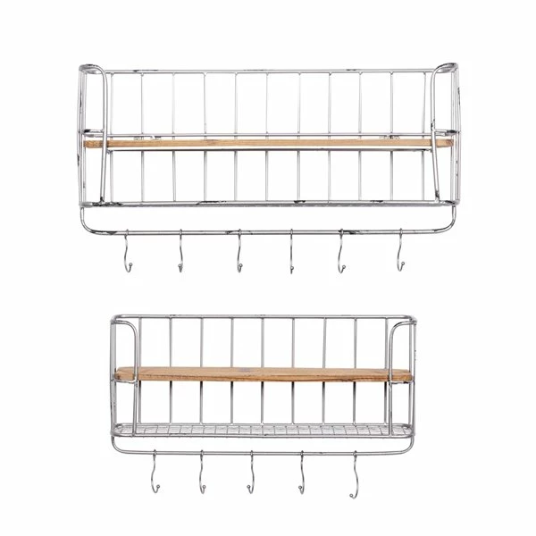 Buy ๐ฏ Grayson Lane Decorative Silver Iron Wall Hooks - Set of 2 ๐งจ 4 Buy ๐ฏ Grayson Lane Decorative Silver Iron Wall Hooks - Set of 2 ๐งจ - Image 4