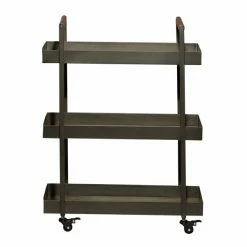 Promo 🧨 Grayson Lane Black Metal Base with Iron Top Kitchen Cart (34-in x 26-in x 24-in) 🧨 -GRAYSON LANE Sales 2022 330945382 AlternateImage5 l