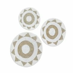 Best deal ✔️ Grayson Lane 23.88-in H x 23.88-in W Abstract Woven Hemp Wall Accent - Set of 3 ✔️ -GRAYSON LANE Sales 2022 330945396 AlternateImage7 l