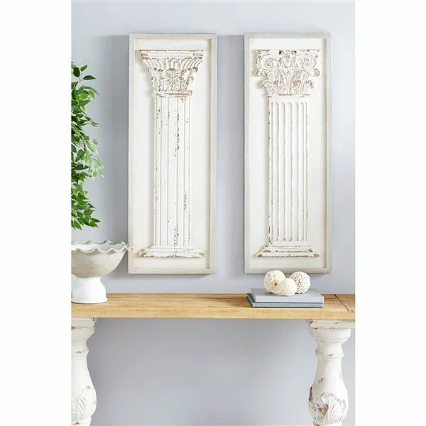 Brand new ⭐ Grayson Lane 43-in H x 16-in W Architecture Wood Wall Accent - Set of 2 👏 2 Brand new ⭐ Grayson Lane 43-in H x 16-in W Architecture Wood Wall Accent - Set of 2 👏 - Image 2