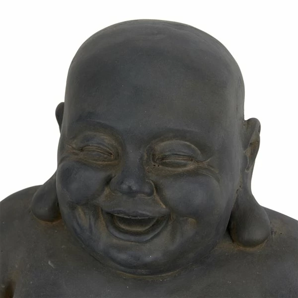 Hot Sale π Grayson Lane 18-in H x 23-in W Black Buddha Garden Statue π 4 Hot Sale π Grayson Lane 18-in H x 23-in W Black Buddha Garden Statue π - Image 4