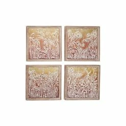 Flash Sale ✔️ Grayson Lane 19.5-in H x 19.5-in W Floral And Botanical Metal Wall Accent - Set of 4 🤩