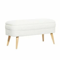 Buy β Grayson Lane 40-in x 19-in White Storage Bench β