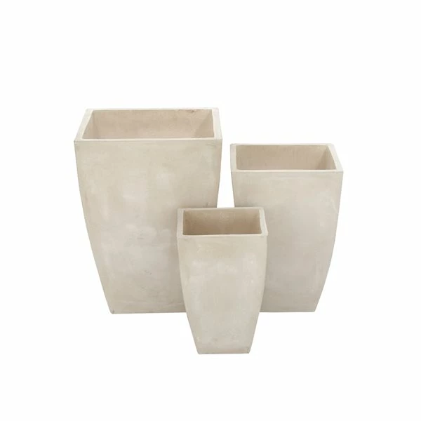 Brand new 🌟 Grayson Lane 18-in W x 24-in H Contemporary White Clay Square Planters - Set of 3 🥰 1 Brand new 🌟 Grayson Lane 18-in W x 24-in H Contemporary White Clay Square Planters - Set of 3 🥰