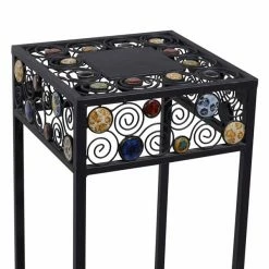 Best deal 🤩 Grayson Lane 28-in x 24-in Black Metal Traditional Plant Stand - Set of 3 🔔 -GRAYSON LANE Sales 2022 330945435 AlternateImage4 l