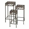 Best deal 🤩 Grayson Lane 28-in x 24-in Black Metal Traditional Plant Stand - Set of 3 🔔