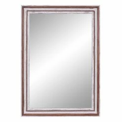 Cheapest π― Grayson Lane 44-in x 31.5-in Rectangle Brown Wall Mirror π₯