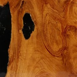 Best reviews of 👍 Grayson Lane Coastal Black/Brown Teak Wood and Resin Square Ottoman 😀 -GRAYSON LANE Sales 2022 330945447 AlternateImage3 l