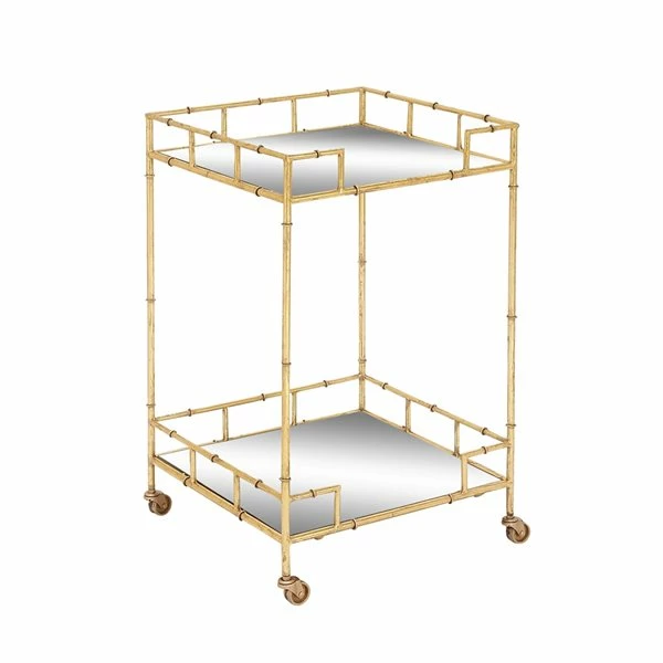 New ๐งจ Grayson Lane Gold Metal Base with Mirror Top Kitchen Cart (30-in x 18-in) ๐ 5 New ๐งจ Grayson Lane Gold Metal Base with Mirror Top Kitchen Cart (30-in x 18-in) ๐ - Image 5