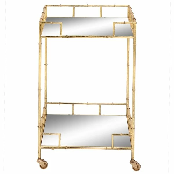 New ๐งจ Grayson Lane Gold Metal Base with Mirror Top Kitchen Cart (30-in x 18-in) ๐ 1 New ๐งจ Grayson Lane Gold Metal Base with Mirror Top Kitchen Cart (30-in x 18-in) ๐