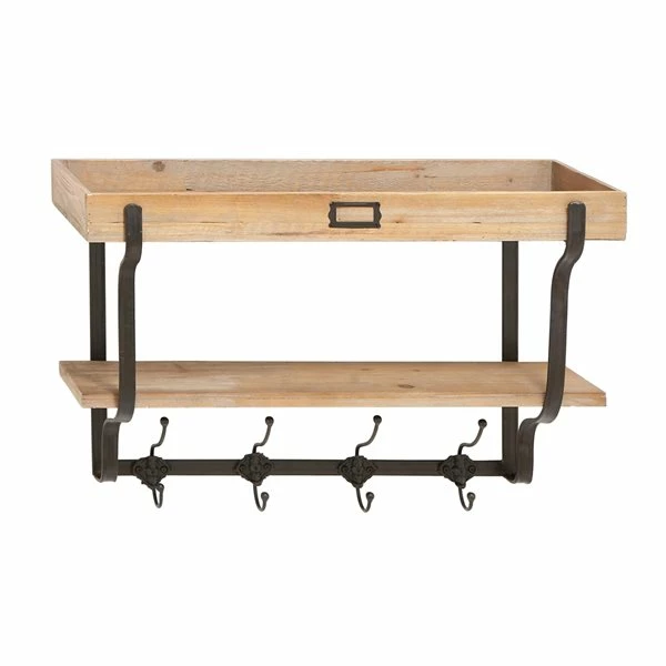 Outlet ๐ Grayson Lane 8-Hook Decorative Light Brown Wood Wall Hook ๐ 1 Outlet ๐ Grayson Lane 8-Hook Decorative Light Brown Wood Wall Hook ๐