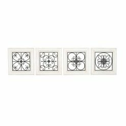 Buy ⌛ Grayson Lane 17-in H x 17-in W Ornamental Wood Wall Accent - Set of 4 ✔️