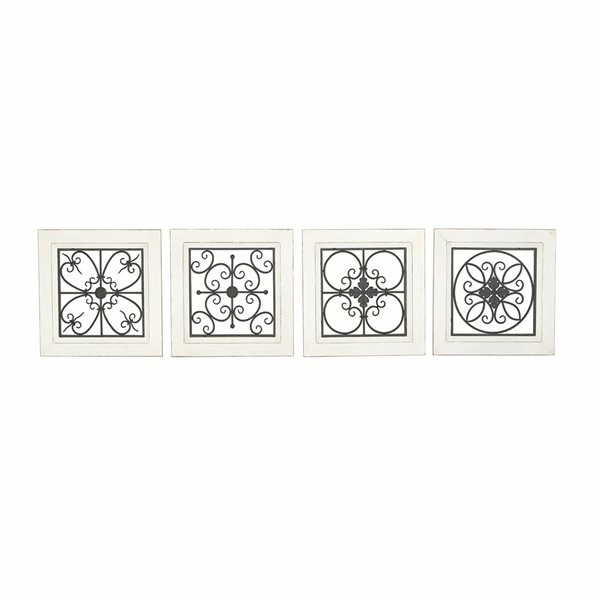 Buy ⌛ Grayson Lane 17-in H x 17-in W Ornamental Wood Wall Accent - Set of 4 ✔️ 1 Buy ⌛ Grayson Lane 17-in H x 17-in W Ornamental Wood Wall Accent - Set of 4 ✔️