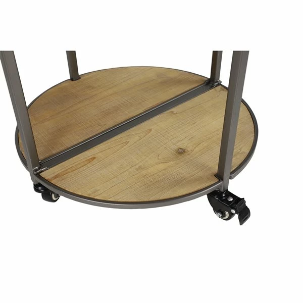 Best deal 🎉 Grayson Lane Silver Metal Base with Wood Top Kitchen Cart (35-in x 20-in) 🛒 3 Best deal 🎉 Grayson Lane Silver Metal Base with Wood Top Kitchen Cart (35-in x 20-in) 🛒 - Image 3