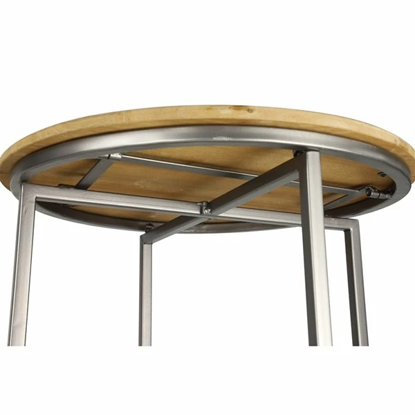 Best deal 🎉 Grayson Lane Silver Metal Base with Wood Top Kitchen Cart (35-in x 20-in) 🛒 4 Best deal 🎉 Grayson Lane Silver Metal Base with Wood Top Kitchen Cart (35-in x 20-in) 🛒 - Image 4