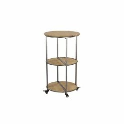 Best deal π Grayson Lane Silver Metal Base with Wood Top Kitchen Cart (35-in x 20-in) π